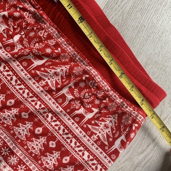 Little sleepies Christmas Womens red reindeer trees size X-LARGE holidays - Picture 11 of 14